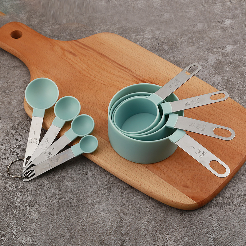 Healthy Kitchen Gadgets - 8PCS Measuring Cups Spoons Set For