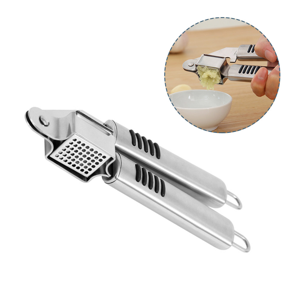 Kitchen Gadgets Save Time - Heavy Duty Stainless Steel Garlic Press