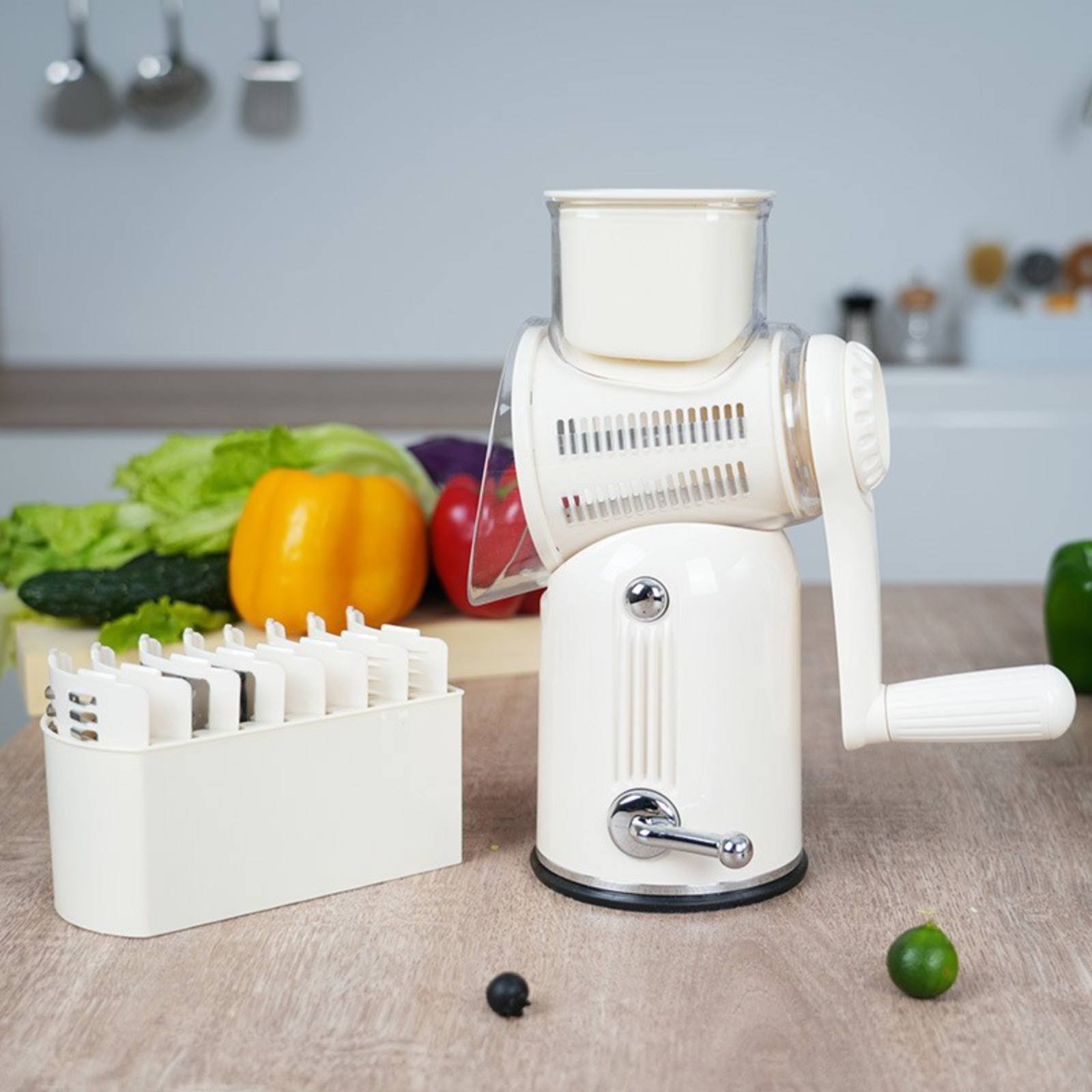 Rotary Vegetable Cutter Labor  - مراجعة Kitchen Gadgets Save Time وسعره