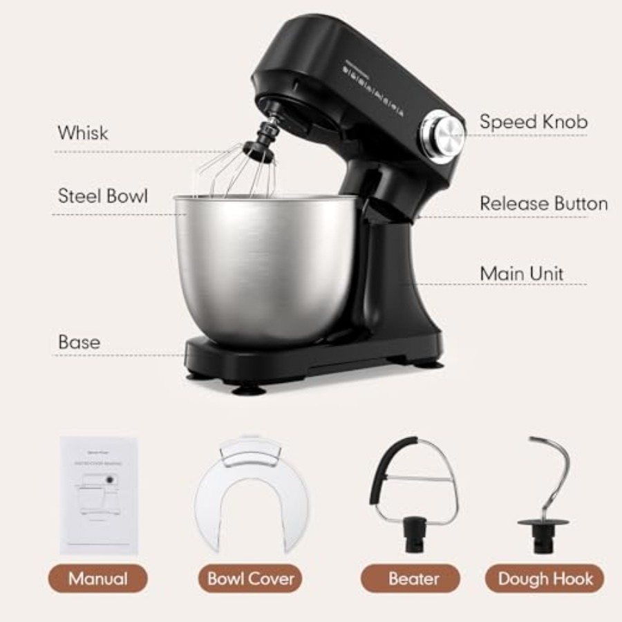 Stand Mixer 4.8 Qt Electric Fo - مراجعة Healthy Kitchen Gadgets وسعره
