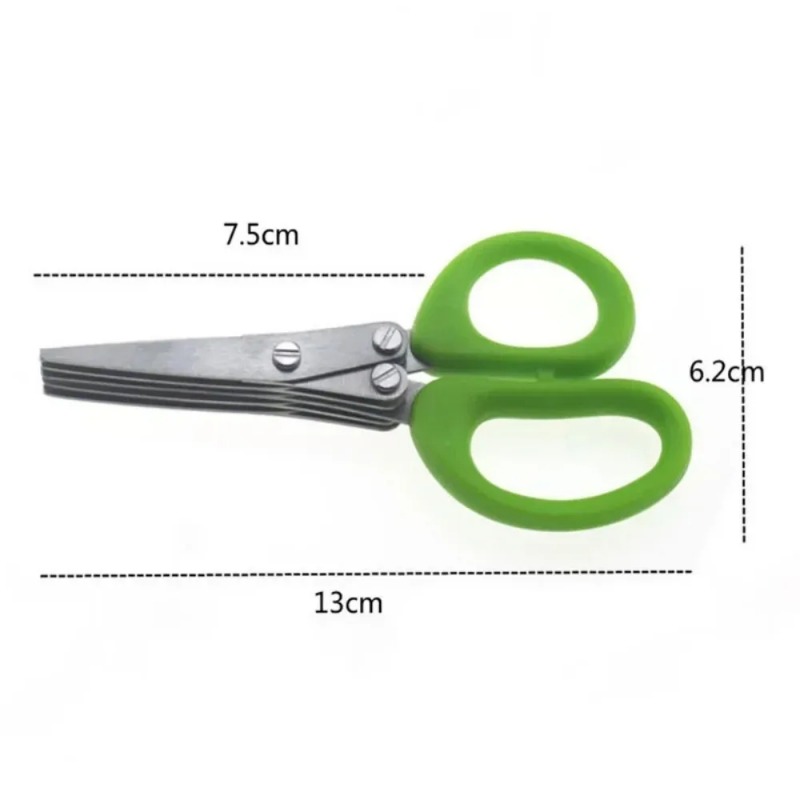 Time Saving Herb Scissors 5 Bl - مراجعة Kitchen Gadgets Save Time وسعره