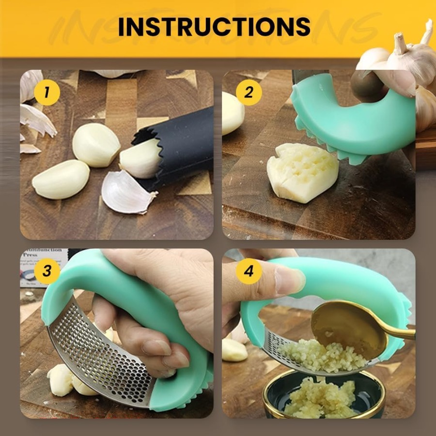 2026 Upgraded Garlic Press Roc - مراجعة Kitchen Gadgets Save Time وسعره
